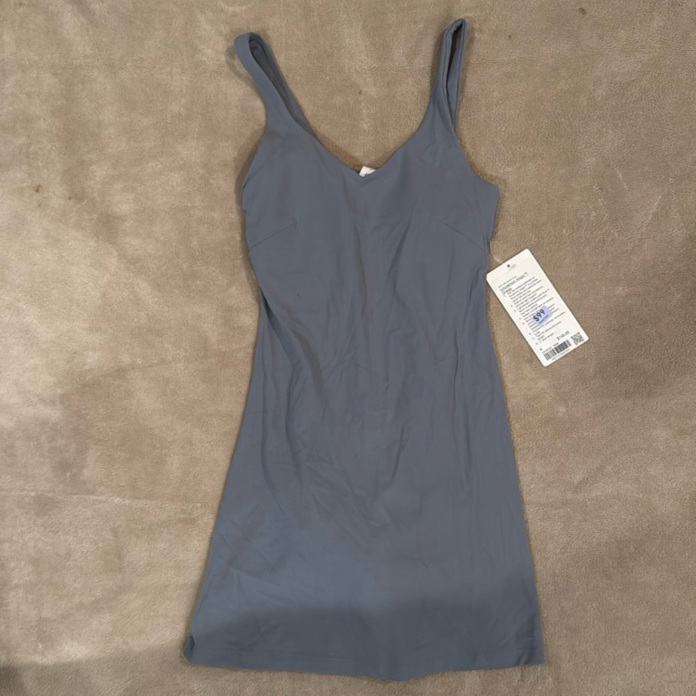 Lululemon blue gray align dress size 4 NWT!